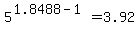 5%5E%281.8488-1%29=3.92