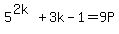 5%5E%282k%29%2B3k-1=9P