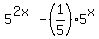 5%5E%282x%29+-+%281%2F5%29%2A5%5Ex