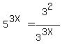 5%5E%283X%29+=+3%5E2%2F3%5E%283X%29