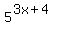 5%5E%283x%2B4%29