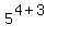 5%5E%284%2B3%29