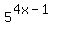 5%5E%284x-1%29