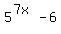 5%5E%287x%29-6