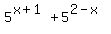 5%5E%28x%2B1%29+%2B+5%5E%282-x%29