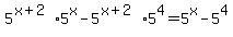 5%5E%28x%2B2%29%2A5%5Ex-5%5E%28x%2B2%29%2A5%5E4=5%5Ex+-+5%5E4