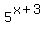 5%5E%28x%2B3%29
