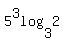 5%5E+3log%283%2C2%29%29+