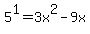 5%5E1+=+3x%5E2-9x