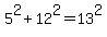 5%5E2%2B12%5E2=13%5E2