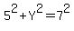 5%5E2%2BY%5E2=7%5E2