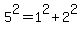 5%5E2=1%5E2%2B2%5E2