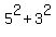 5%5E2+%2B+3%5E2