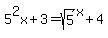 5%5E2x%2B3=sqrt%285%29%5Ex%2B4