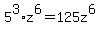 5%5E3%2Az%5E6=125z%5E6