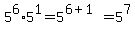 5%5E6%2A5%5E1+=+5%5E%286%2B1%29+=+5%5E7
