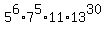 5%5E6%2A7%5E5%2A11%2A13%5E30