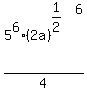 5%5E6+%282a%29%5E%281%2F2%29%5E6%2F4