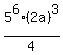 5%5E6+%282a%29%5E3%2F4+