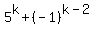 5%5Ek+%2B+%28-1%29%5E%28k-2%29
