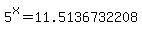 5%5Ex=11.5136732208