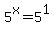 5%5Ex=5%5E1