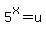 5%5Ex=u