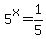5%5Ex+=+1%2F5