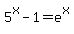 5%5Ex-1+=+e%5Ex