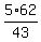5+%2A+62%2F43