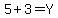 5+%2B+3+=+Y