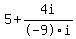 5+%2B+4i%2F-9i