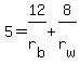 5+=+12%2Fr%5Bb%5D+%2B+8%2Fr%5Bw%5D