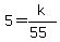 5+=+k%2F%2855%29
