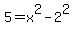 5+=x%5E2-2%5E2+