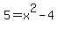 5+=x%5E2-4+