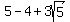 5+-+4+%2B+3sqrt%285%29