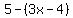 5-%283x-4%29