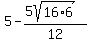 5-%285sqrt%2816%2A6%29%29%2F12