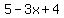 5-3x%2B4