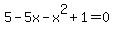 5-5x-x%5E2%2B1=0