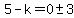 5-k=0%2B-+3
