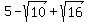 5-sqrt%2810%29%2Bsqrt%2816%29