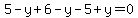 5-y%2B6-y-5%2By=0