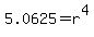 5.0625+=+r%5E4