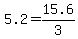 5.2=15.6%2F3