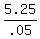 5.25%2F.05
