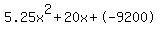 5.25x%5E2%2B20x%2B-9200