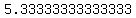 5.33333333333333