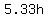 5.33h
